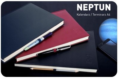 Kalendarz książkowy A4 2026 Biznesowy Dzienny Quantum Neptun Bordowy Kalendarz książkowy A4 2026 Biznesowy Dzienny Quantum Neptun Bordowy