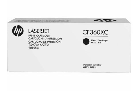 Oryginalny Toner Black HP Color LaserJet Enterprise M552 (508XC CF360XC), kompatybilne z CF360X Oryginalny Toner Black HP Color LaserJet Enterprise M552 (508XC CF360XC), kompatybilne z CF360X