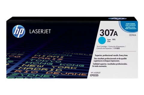 Oryginalny Toner Cyan HP Color LaserJet Professional CP5225 (307A CE741A) Oryginalny Toner Cyan HP Color LaserJet Professional CP5225 (307A CE741A)