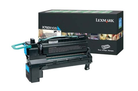 Oryginalny Toner Cyan Lexmark X792 (X792X1CG) Oryginalny Toner Cyan Lexmark X792 (X792X1CG)