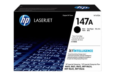 Oryginalny Toner Czarny HP LaserJet Enterprise M610, M611, M612, MFP M634, MFP M635, MFP M636 (147A W1470A) Oryginalny Toner Czarny HP LaserJet Enterprise M610, M611, M612, MFP M634, MFP M635, MFP M636 (147A W1470A)