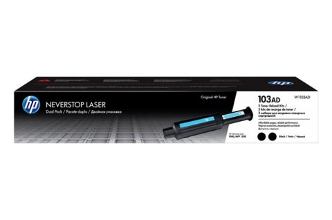 Oryginalny Toner Czarny HP Neverstop Laser 1000, 1200 MFP (103A W1103AD) (DWUPAK) Oryginalny Toner Czarny HP Neverstop Laser 1000, 1200 MFP (103A W1103AD) (DWUPAK)