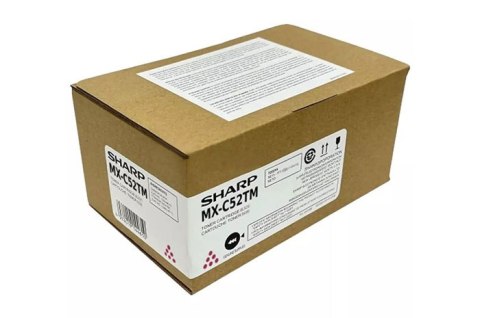 Oryginalny Toner Magenta Sharp MXC428 (MXC52TM, MX-C52TM) Oryginalny Toner Magenta Sharp MXC428 (MXC52TM, MX-C52TM)