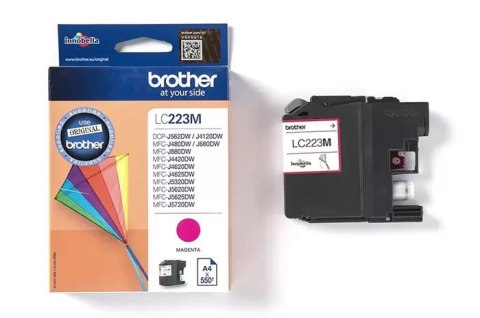 Oryginalny Tusz Magenta Brother LC223M, LC-223M Oryginalny Tusz Magenta Brother LC223M, LC-223M