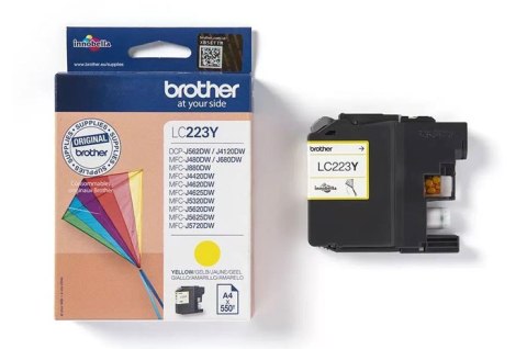 Oryginalny Tusz Yellow Brother LC223Y, LC-223Y Oryginalny Tusz Yellow Brother LC223Y, LC-223Y