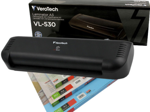 Szybki Laminator A3 VeroTech + MegaPaka 100 szt Folii A3/ A4 + Trymer + Zaokrąglacz Rogów (VL-530+3xG+PC100-04+PC100-00) Szybki Laminator A3 VeroTech + MegaPaka 100 szt Folii A3/ A4 + Trymer + Zaokrąglacz Rogów (VL-530+3xG+PC100-04+PC100-00)