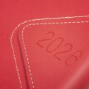 Piękny Kalendarz książkowy dla biznesmenów 2025 A5 Opus Westa Czerwony