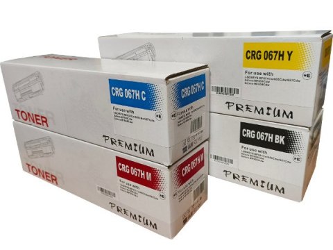 4x Wysokowydajny Toner do Canon 067H CMYK LBP630, MF650 LBP631 LBP633 MF651