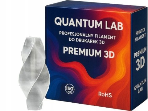 Prefesjonalny Filament PLA Bezbarwny Transparentny 1Kg netto 1,75mm Quantum