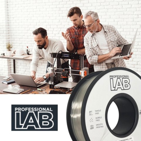 Prefesjonalny Filament PLA Bezbarwny Transparentny 1Kg netto 1,75mm Quantum
