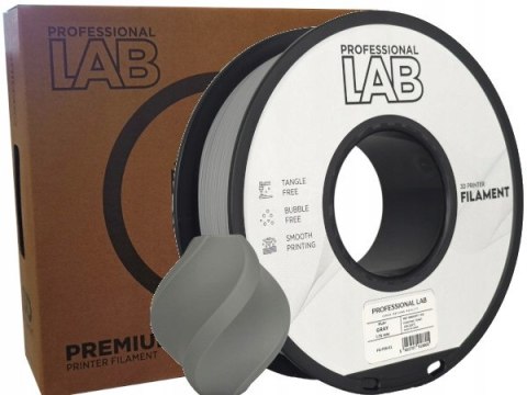 Profesjonalny Filament PLA META Szary 1kg netto 1,75mm Professjonal LAB