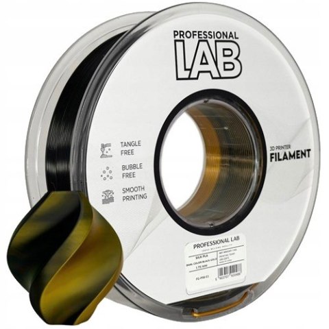 Profesjonalny Filament PLA Silk Dual Color Black Gold 1kg 1,75mm Quantum