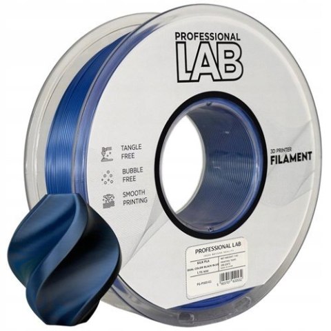 Profesjonalny Filament PLA Silk Dual Color Czarny Niebieski /Black Blue 1kg