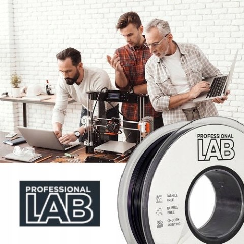 Profesjonalny Filament PLA Silk Dual Color Czarny Purpurowy 1,75mm 1kg