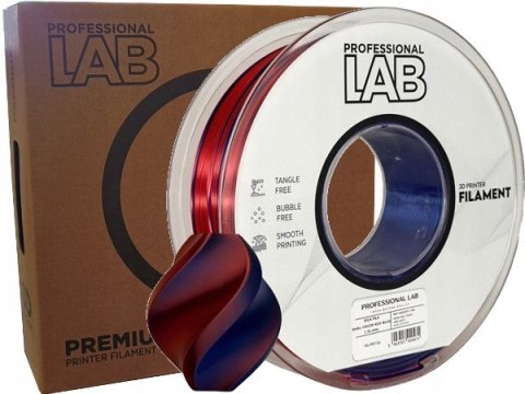 Profesjonalny Filament PLA Silk Dual Color Czerwony Niebieski 1kg 1,75mm
