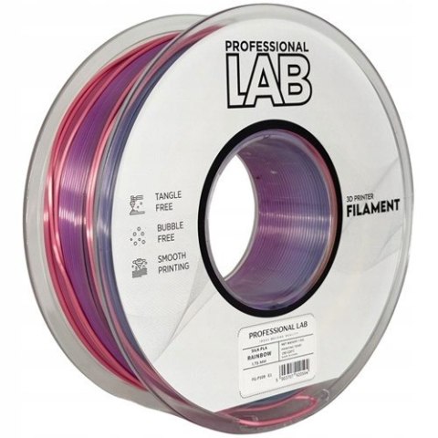 Profesjonalny Filament PLA Silk Tęcza / Rainbow 1kg netto 1,75mm Quantum