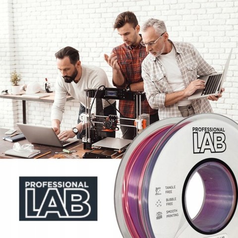 Profesjonalny Filament PLA Silk Tęcza / Rainbow 1kg netto 1,75mm Quantum