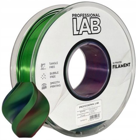 Profesjonalny Filament PLA Silk Tri Color Czerwony Niebieski Zielony 1kg