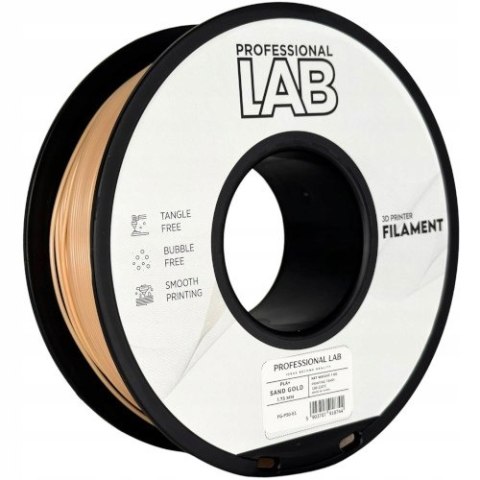 Profesjonalny Filament PLA+ Złoty Piaskowy 1kg 1,75mm Professjonal LAB