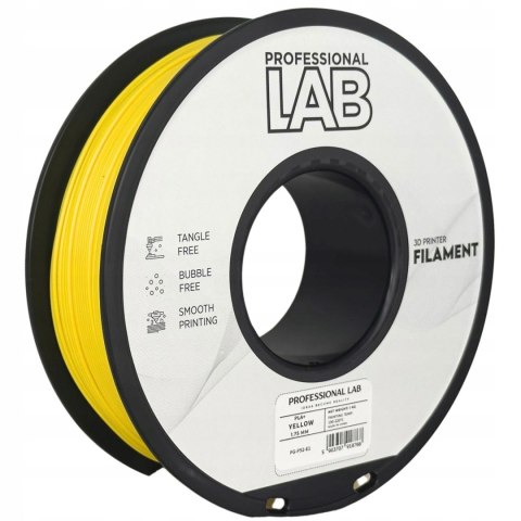 Profesjonalny Filament PLA+ Żółty / Yellow1kg netto 1,75mm Premium