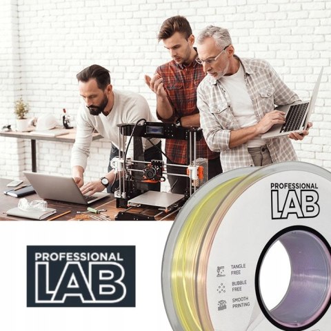 Professjonal 1KG Filament PLA Silk Rainbow Light Tęcza Pastelowy Quantum