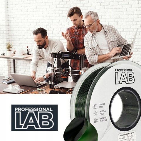 Professjonal LAB 1kg 1,75mm PLA Silk Dual Color Czerwony Złoty