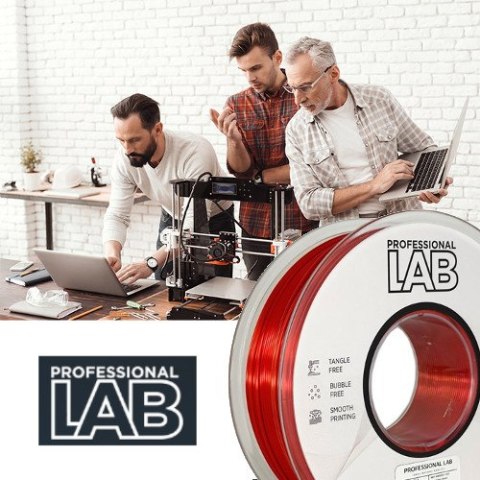 Professjonal LAB 1kg 1,75mm PLA Silk Dual Color Czerwony Złoty