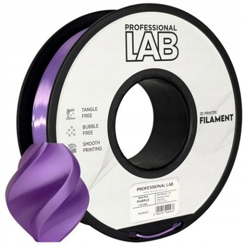 Professjonal LAB 1kg netto 1,75mm Filament PLA Silk Purple Purpurowy
