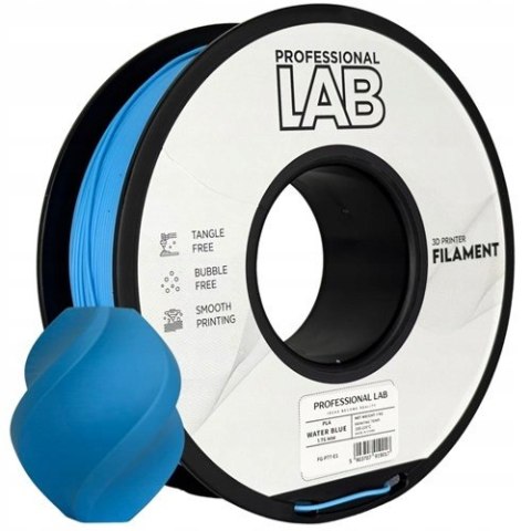Professjonal LAB Filament PLA Niebieski / Water Blue 1 Kg netto 1,75mm