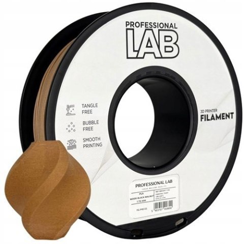 Professjonal LAB Filament PLA Orzech Black Walnut 1kg Imitacja Drewna