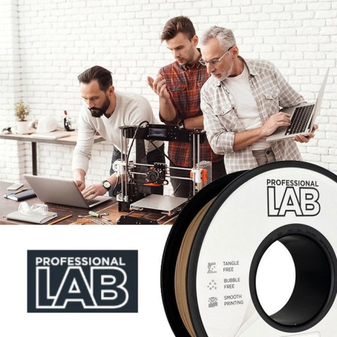 Professjonal LAB Filament PLA Orzech Black Walnut 1kg Imitacja Drewna