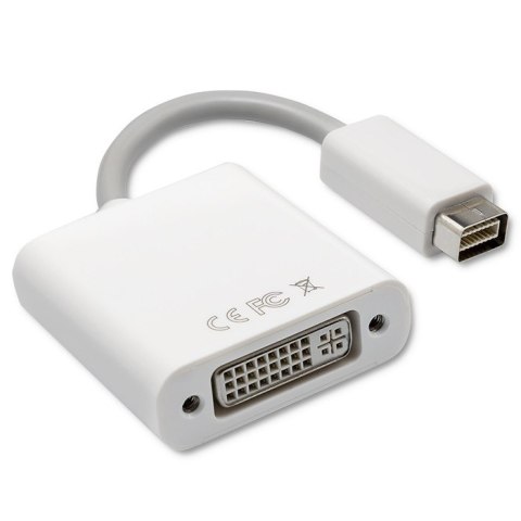 Qoltec Adapter Mini DVI na DVI (24+5) | Full HD | 0.16m