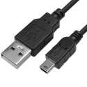 Qoltec Kabel USB A męski | Mini USB B męski | 1.8m