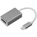 Qoltec Adapter przejściówka USB-C 3.1 | DisplayPort | 4K | MHL | Aluminiowy