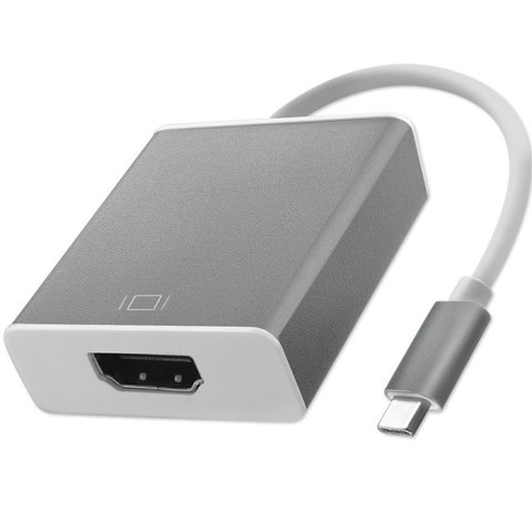 Qoltec Adapter przejściówka USB-C 3.1 | HDMI | 4K | MHL | Aluminiowy