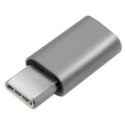 Qoltec Adapter przejściówka USB-C 3.1 | Micro USB | MHL | Aluminiowy