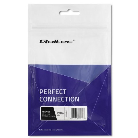 Qoltec Adapter przejściówka USB-C 3.1 | Micro USB | MHL | Aluminiowy