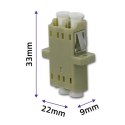 Qoltec Adapter światłowodowy LC/UPC | Duplex | Multimode