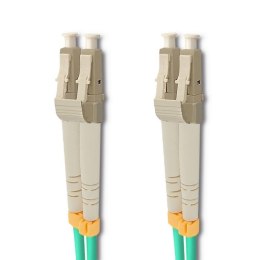 Qoltec Patchcord światłowodowy LC/UPC - LC/UPC | Multimode | 50/125 | OM3 | Duplex | 3m