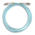Qoltec Patchcord światłowodowy LC/UPC - LC/UPC | Multimode | 50/125 | OM3 | Duplex | 3m