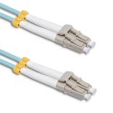 Qoltec Patchcord światłowodowy LC/UPC - LC/UPC | Multimode | 50/125 | OM3 | Duplex | 3m