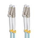 Qoltec Patchcord światłowodowy LC/UPC - LC/UPC | Multimode | 50/125 | OM3 | Duplex | 3m