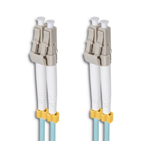 Qoltec Patchcord światłowodowy LC/UPC - LC/UPC | Multimode | 50/125 | OM3 | Duplex | 3m