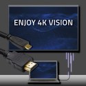 Qoltec Kabel HDMI v1.4 | Micro HDMI | High speed | 4K | 30Hz | GOLD | 3m