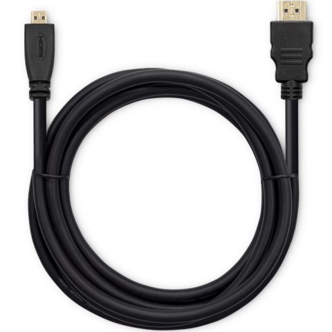 Qoltec Kabel HDMI v1.4 | Micro HDMI | High speed | 4K | 30Hz | GOLD | 3m