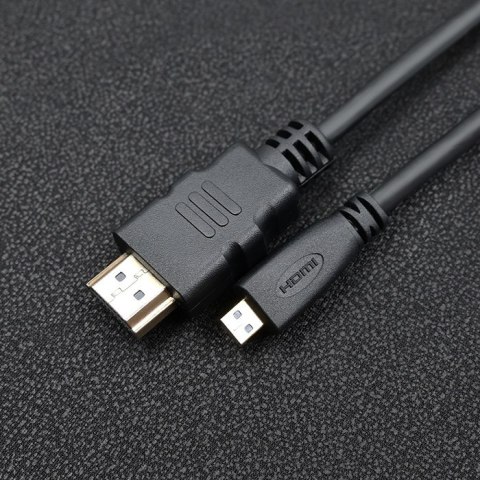 Qoltec Kabel HDMI v1.4 | Micro HDMI | High speed | 4K | 30Hz | GOLD | 3m