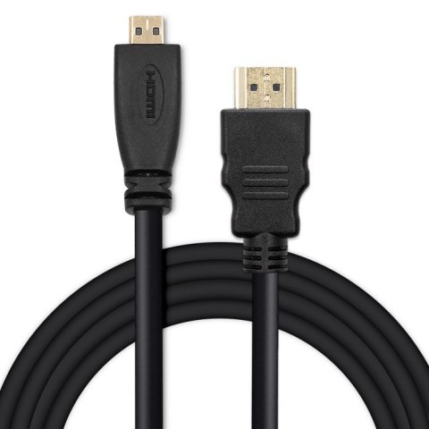 Qoltec Kabel HDMI v1.4 | Micro HDMI | High speed | 4K | 30Hz | GOLD | 3m