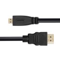Qoltec Kabel HDMI v1.4 | Micro HDMI | High speed | 4K | 30Hz | GOLD | 3m