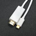 Qoltec Kabel USB 3.1 typ C męski/ HDMI A męski | 4K | Alternate mode | 1m