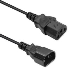 Qoltec Kabel przedłużający zasilający IEC C13/C14 | 3x1.00mm² | 5m